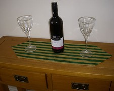 Mini Gold & Green Stripe