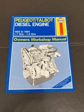 Peugeot talbot diesel engine  1982 - 1994  1.7l - 1.9l  Owners workshop manual