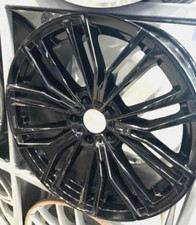 19"black gloss fits bmw alloy wheels 3/5/6/7 series vw t5/t6 stag concave tyres