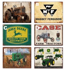 Vintage Style Tractors Metal