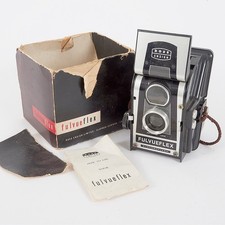 VINTAGE ROSS ENSIGN FULVUEFLEX 120 CAMERA MADE LONDON BOXED MANUAL c.1957-59