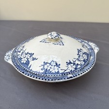 Vintage Britannia Pottery Co Terrine Blue & White Transfer ware. 1890-1950 (B65)