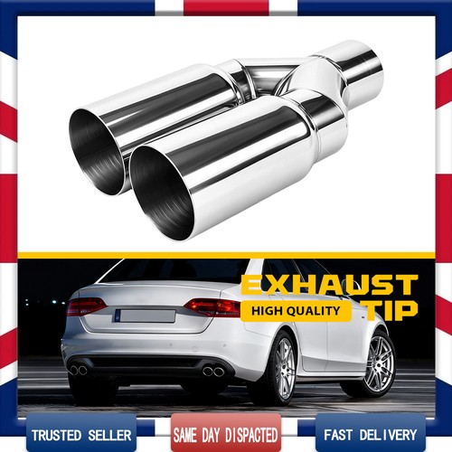 Twin straight cut exhaust - 3",