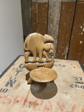 Vintage Hand-Carved Wooden