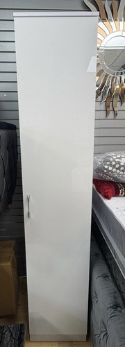 Single door gloss wardrobe - single,