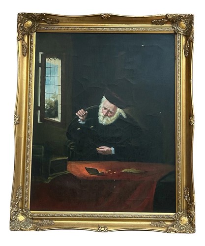 Vintage antique oil painting - vintage/antique,