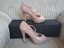 New Look Nude Pink Patent Peep