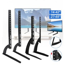 Universal Top TV Table Stand Leg Mount LCD Flat Screen 14-65" Bracket