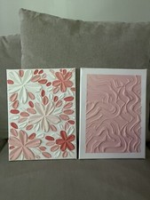 Two A4 Pink Flower textured