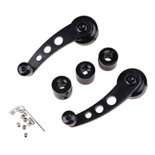 Pair Black Car Truck Window/Door/Winder Riser Crank Handle Riser Alloy Universal