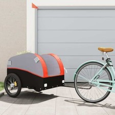 Bike Trailer Black and Orange