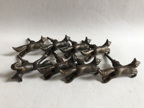 Set bronzed metal - of,