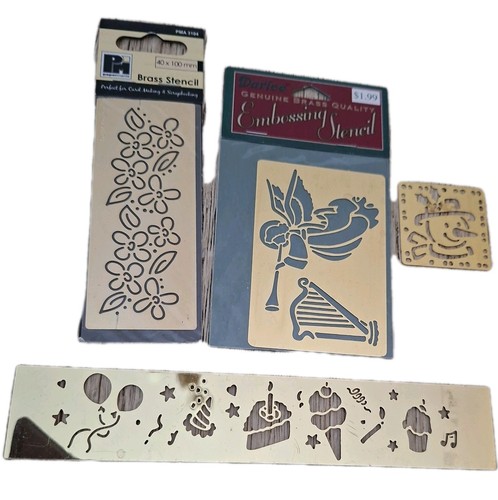 Embossing brass stencils - 4,