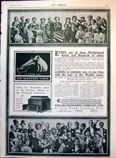 Antique Old Print Gramophone Company Records Available Stars Illustrated 1912