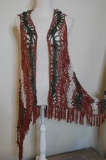 Crochet Duster Vest Fringe