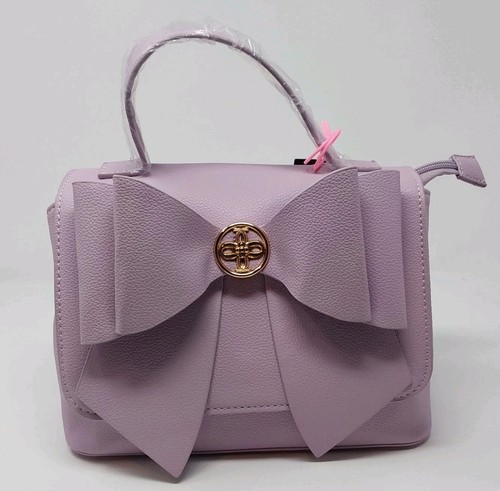 Women lilac bow - lilac, satchel