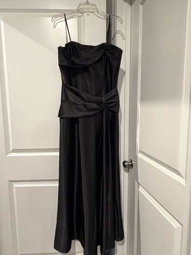 Vintage black maxi dress lace - black,