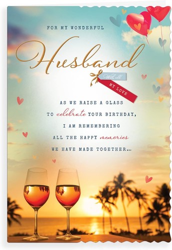 Husband birthday card - ,