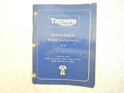 Triumph parts catalog - catalog, #10