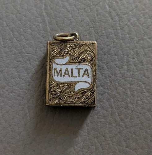 Antique malta book shape - antique,