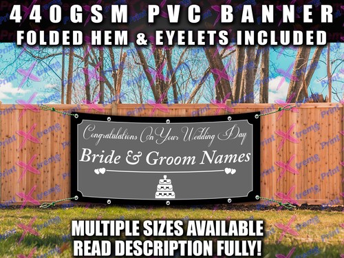 Wedding pvc banner sign - wedding,