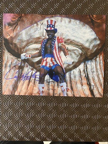 Carl weathers signed 8x10 - signed,