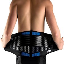 Adjustable Neoprene Double Pull Lumbar Support Lower Back Belt Brace Pain Relief