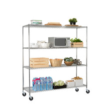 Chrome 4 Tier Shelving unit