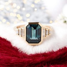 Montana Sapphire Ring Teal