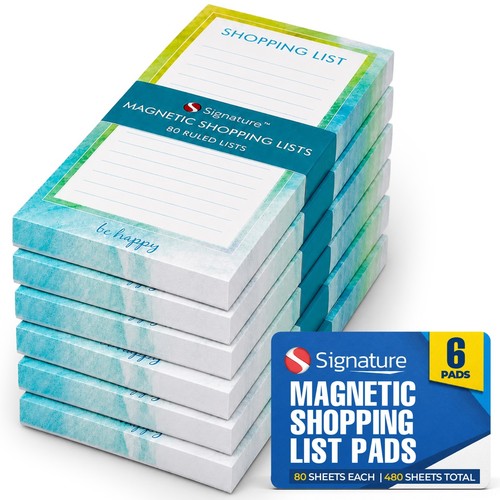 Magnetic shopping list pad - magnetic,