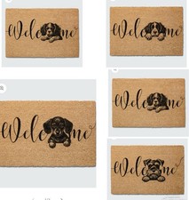 Personalised Welcome Door Mat /Custom Floor Rug Large, Doormat non-slip Dog sign