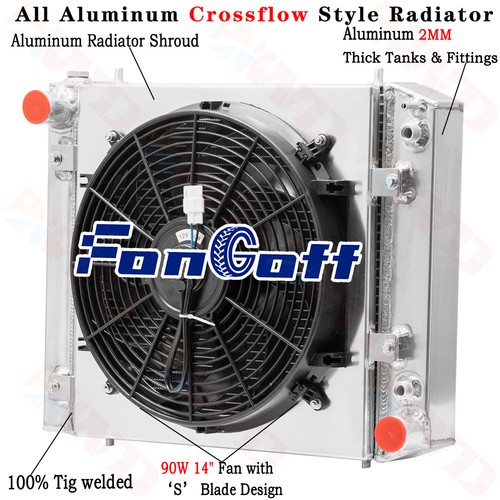 Row radiator shroud fan - row,