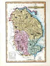 Old English County Map of Lincolnshire Vintage 1819 Reproduction Print A3 A4
