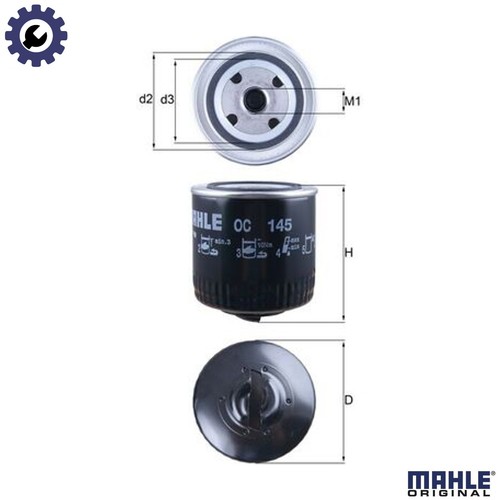 Oil filter 145 for skoda - filter, oc