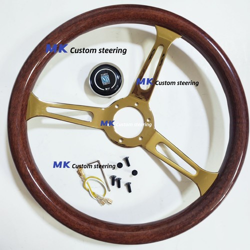 Nardi mahogany steering wheel - steering,