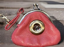 Ollie & Nic Red Leather Coin