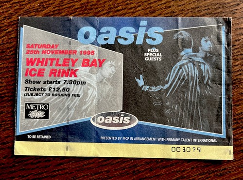 Oasis concert ticket whitley - oasis,