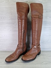 Carvela Gemini Womens Brown Leather Over The Knee Boots Size EU 38 UK 5
