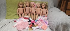 Our Generation 5x 18" Dolls with Clothes and Shoes Used Good Condition