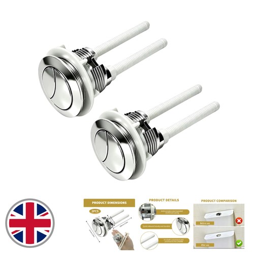 2pcs chrome dual flush - dual,