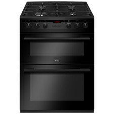 CDA AFG6450BL 60cm Freestanding Gas Double Oven with Gas Hob