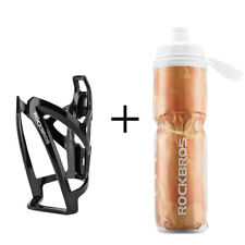 ROCKBROS Cold Insulated Cool Water Bottle with Cage 750ml Bike Kettle  PC Holder