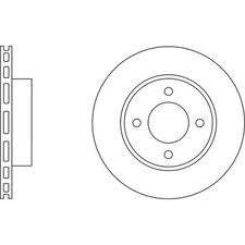 2x Brake Discs Vented For Ford