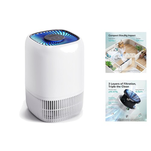 High efficiency air purifier - high,