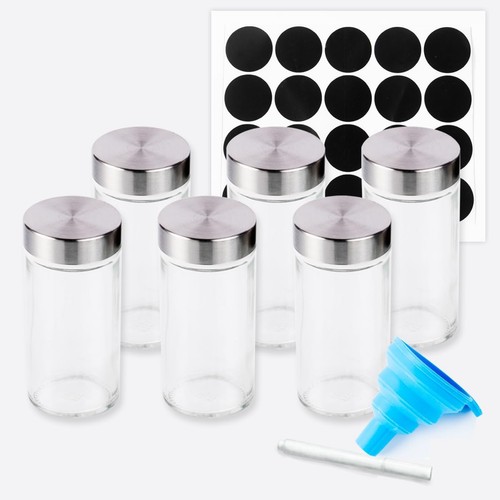 Glass spice container set - container,