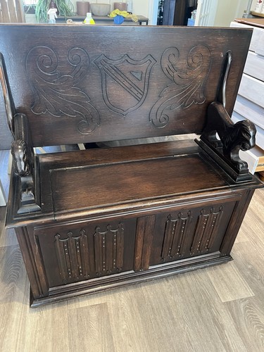 Antique carved solid oak - antique,