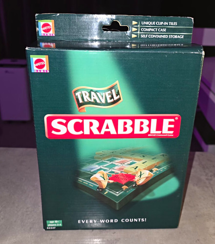 Mattel travel scrabble compact - mattel,