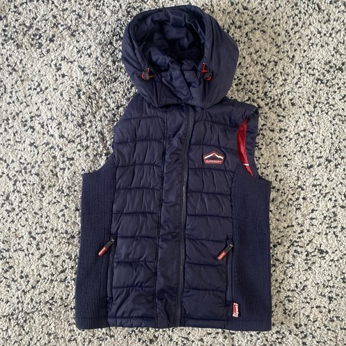 Superdry navy hooded - superdry, xl