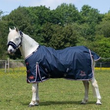TURNOUT RUG 50GM PONY SHETLAND GALLOP NAVY DURAPROOF NO NECK *FREE POSTAGE*