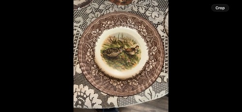 Country scene bird - country, plate